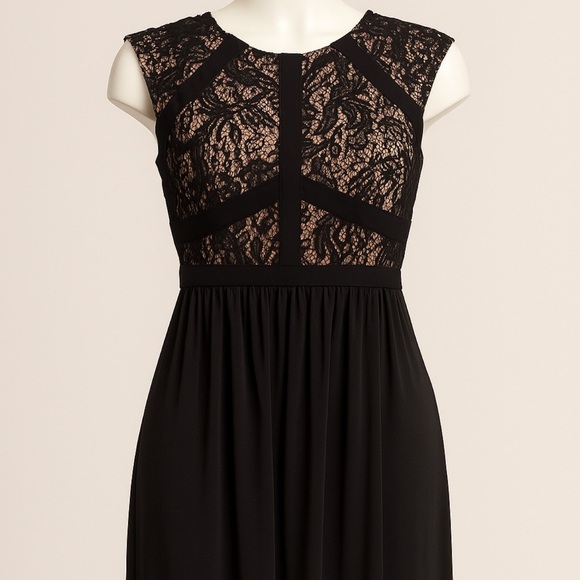 Night Way Collections Black Lace Maxi Dress - Picture 1 of 1